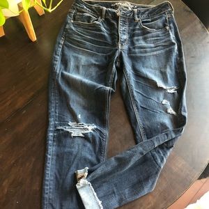 American Eagle jeans size 8 TomGirl style super stretch